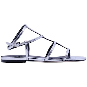 Sandalo basso The Seller PE901 specchiato argento