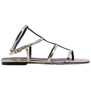 Sandalo basso The Seller PE901 specchiato oro