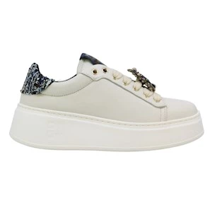 GIO+ PIA424A Combi sneaker donna in pelle panna