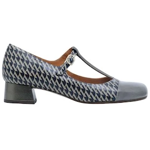 Scarpe mary jane Chie Mihara Revita45 in pelle grigio lucida