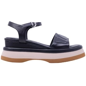 Sandalo donna Jeannot RJ602A in pelle nera