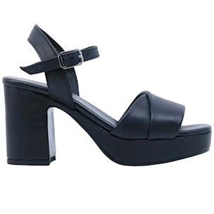 Sandalo con tacco Ehm Robyn in pelle nera