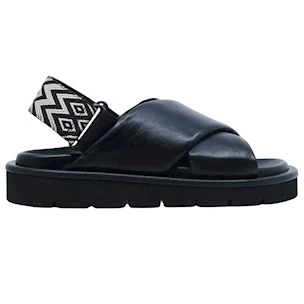Sandalo donna Tosca Blu Summerlyn in pelle nera