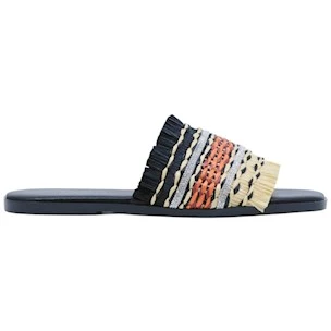 Ciabatta donna Verderosamarino 3913 in pelle nera