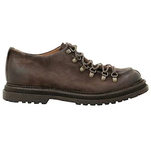 AS98 Z31112 scarpa pedula uomo in pelle marrone ingrassata