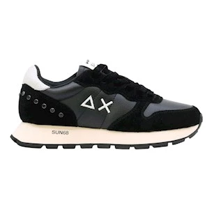 SUN68 Ally Studs Z45206 sneaker donna in similpelle e suede nero