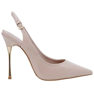 Slingback donna Carrano 151285 in pelle vernice taupe