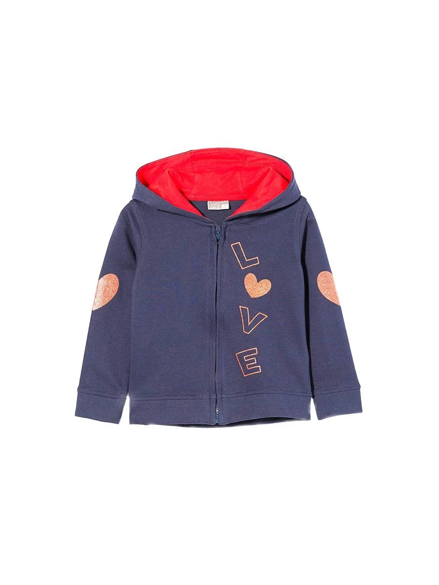 LOSAN CHAQUETA FELPA BIMBA LITTLE GIRLS IN GARZATO