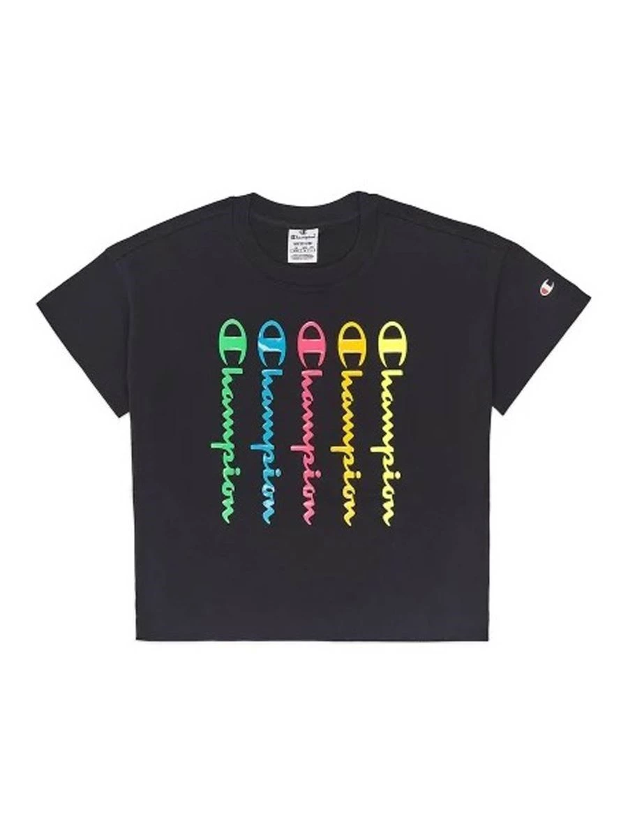CHAMPION T-SHIRT DONNA CREWNECK CROPPED MANICA CORTA