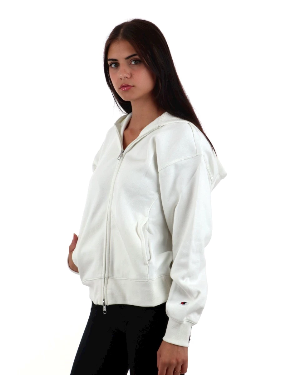 CHAMPION HOODED FULL ZIP SWEATSHIRT FELPA INVERNALE DONNA