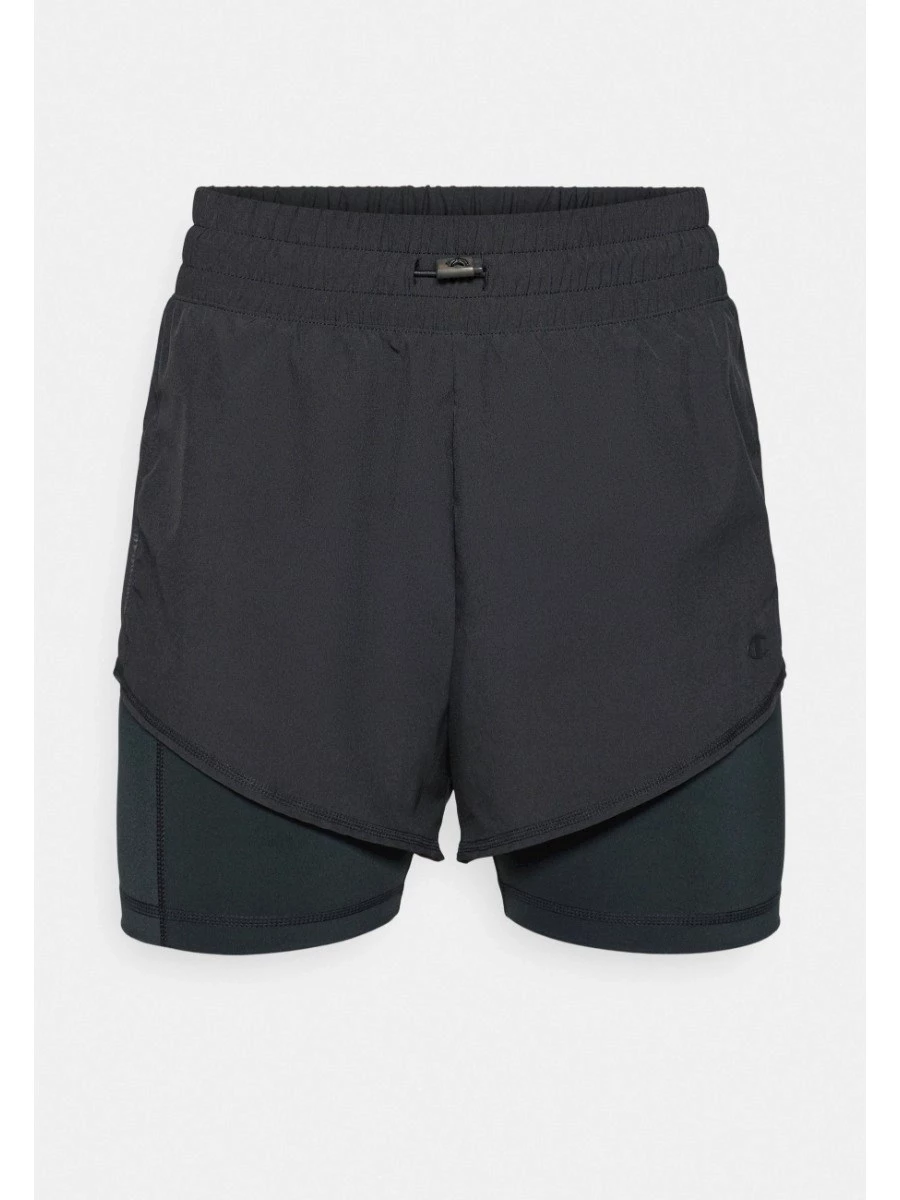 Champion Pantaloncini Donna 2 in 1 Quick Dry Nero