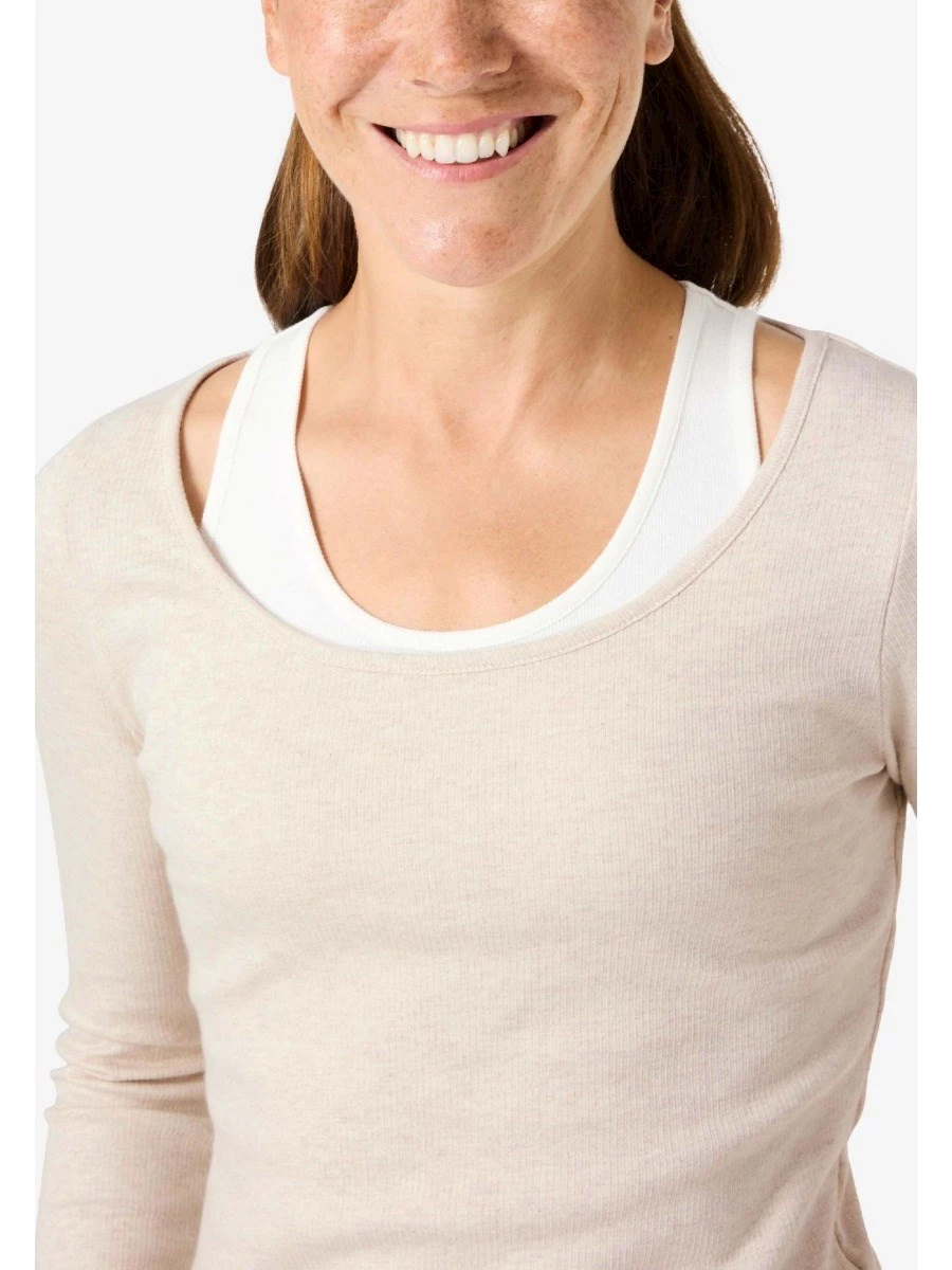 T-shirt  a maniche lunghe doppia