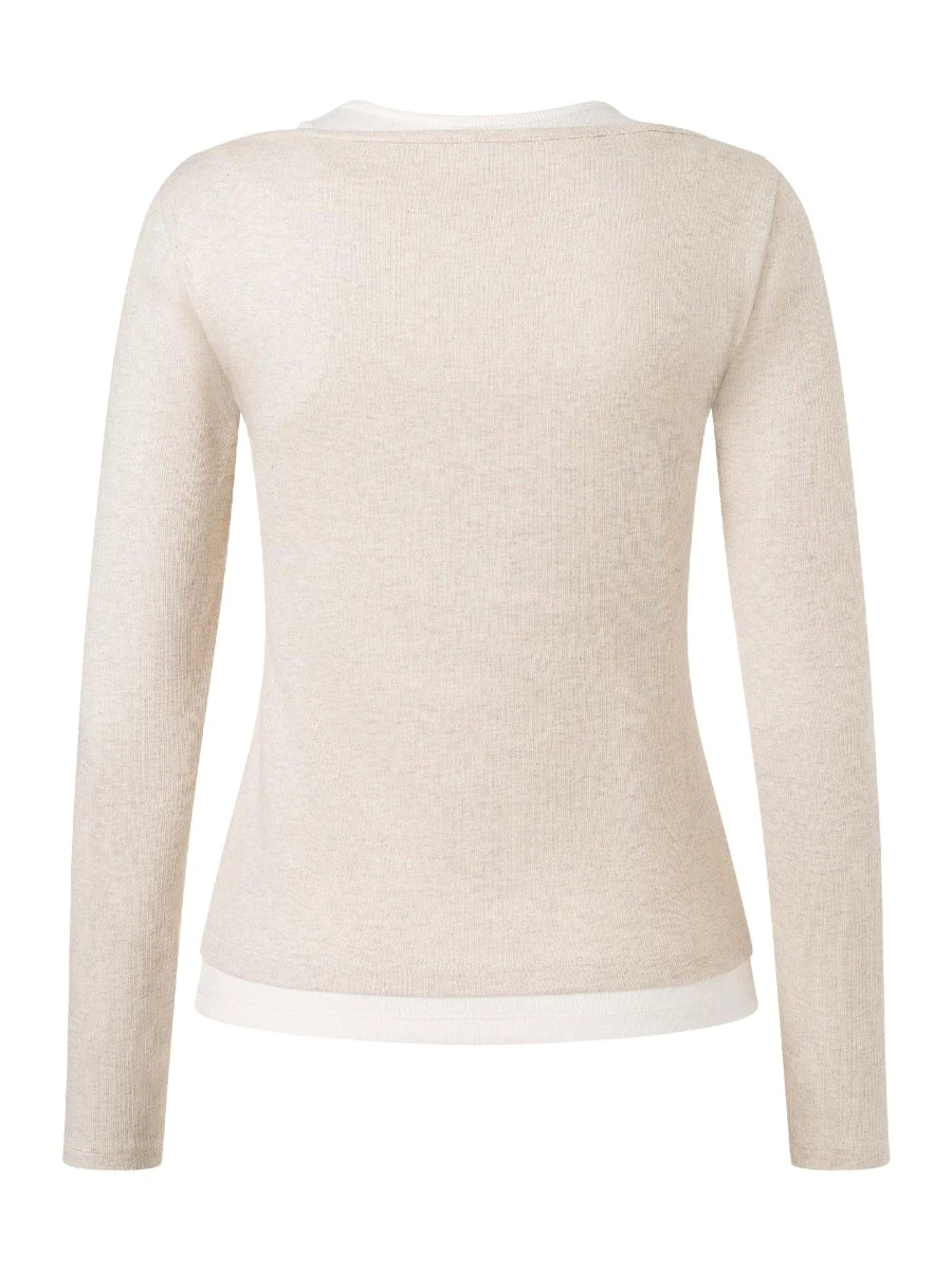 T-shirt  a maniche lunghe doppia