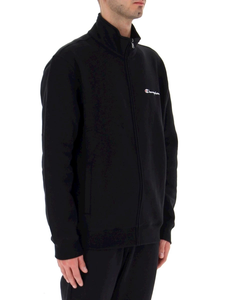 CHAMPION FULL ZIP TOP FELPA UOMO IN TESSUTO GARZATO