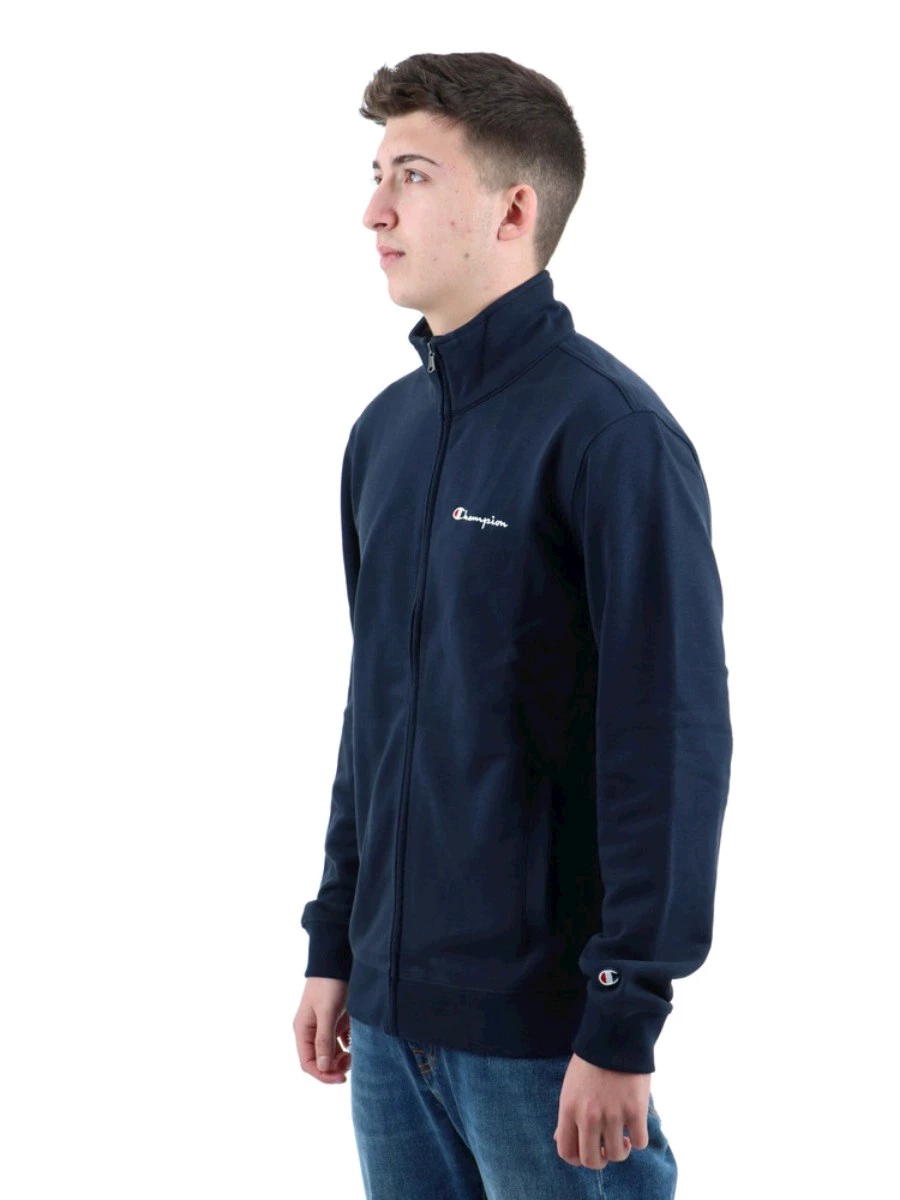 CHAMPION FULL ZIP SWEATSHIRT FELPA UOMO IN TESSUO GARZATO