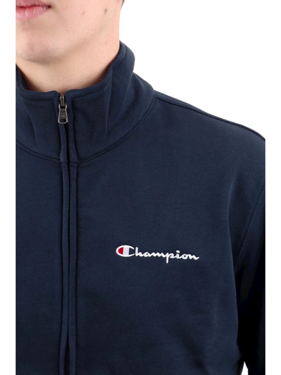 CHAMPION FULL ZIP SWEATSHIRT FELPA UOMO IN TESSUO GARZATO