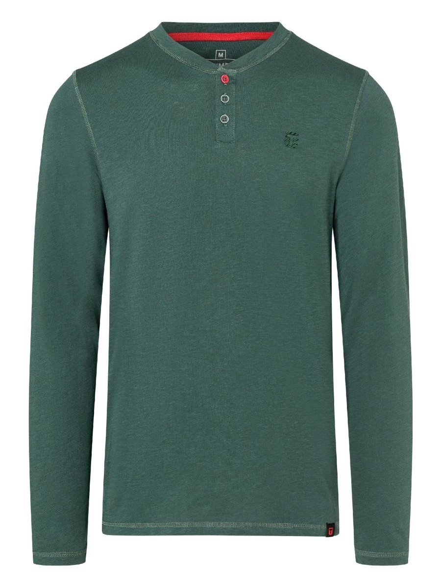 TIMEZONE RIBBED BASIC HENLEY T-SHIRT UOMO MANICA CORTA