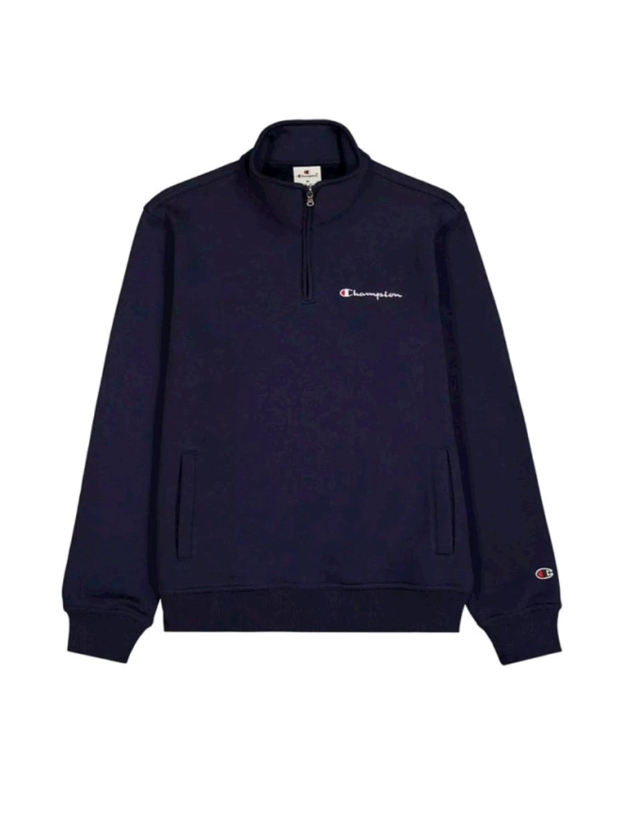 CHAMPION HALF ZIP SWEATSHIRT FELPA FELPATA UOMO