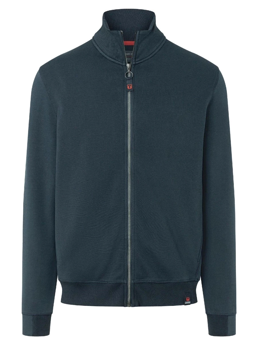 TIMEZOME TECH JACKET  FELPA UOMO ZIP COTONE