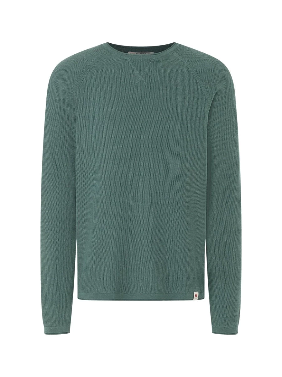 TIMEZONE SPIRAL KNIT CREWNECK MAGLIONE COTONE UOMO