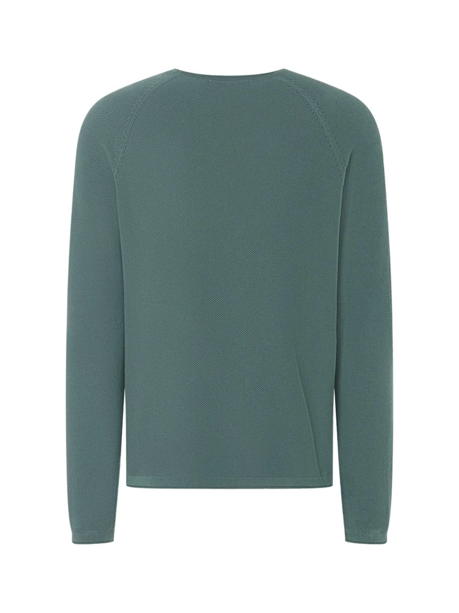 TIMEZONE SPIRAL KNIT CREWNECK MAGLIONE COTONE UOMO