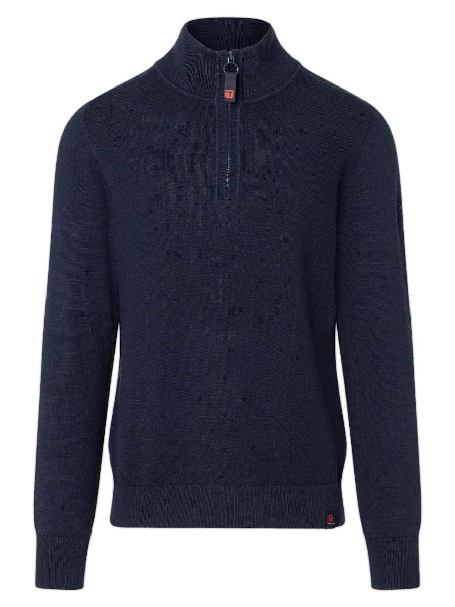 TIMEZONE KNIT BASIC TROYER MAGLIONE MEZZA ZIP UOMO