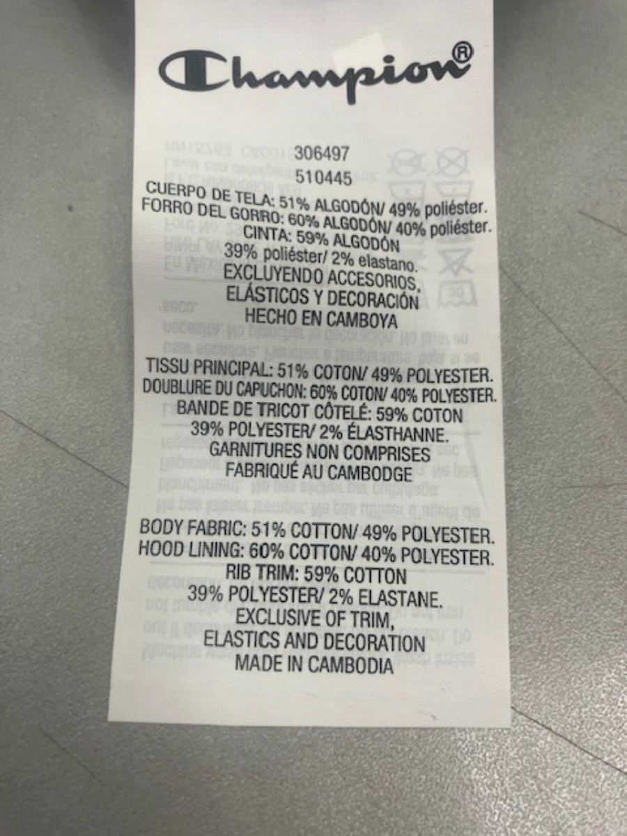 CHAMPION HOODED SWEATSHIRT FELPA FELPATA BAMBINO