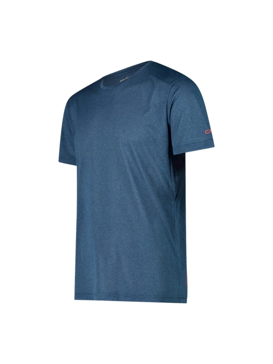 T-shirt in melange stretch jersey da uomo