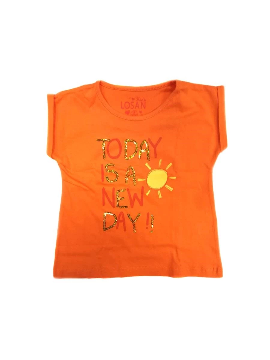 LOSAN T-SHIRT LITTLE GIRLS MANICA CORTA CON PAILLETTES