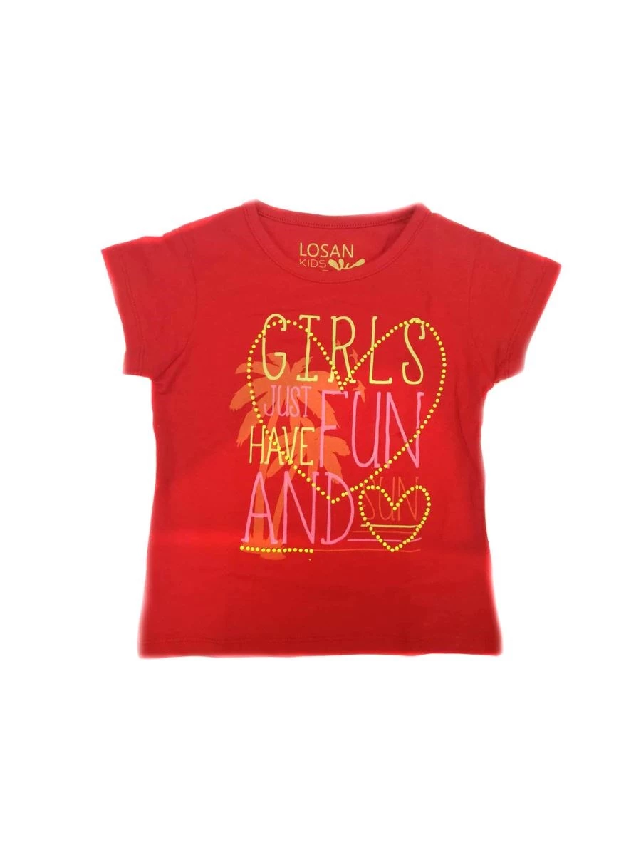 LOSAN T-SHIRT LITTLE GIRLS MANICA CORTA CON DISEGNO