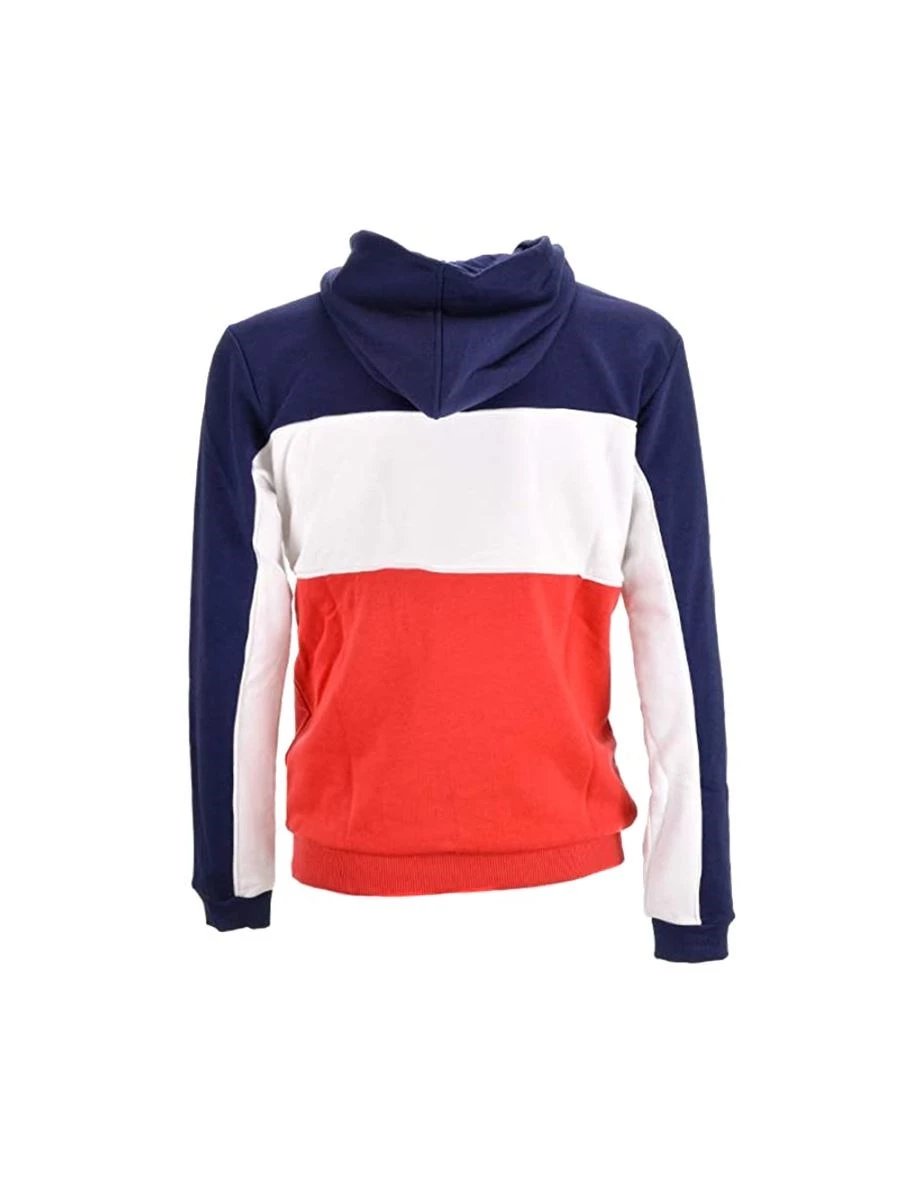 FILA ANALU BLOCKED HOODY FELPA UOMO IN COTONE GARZATO