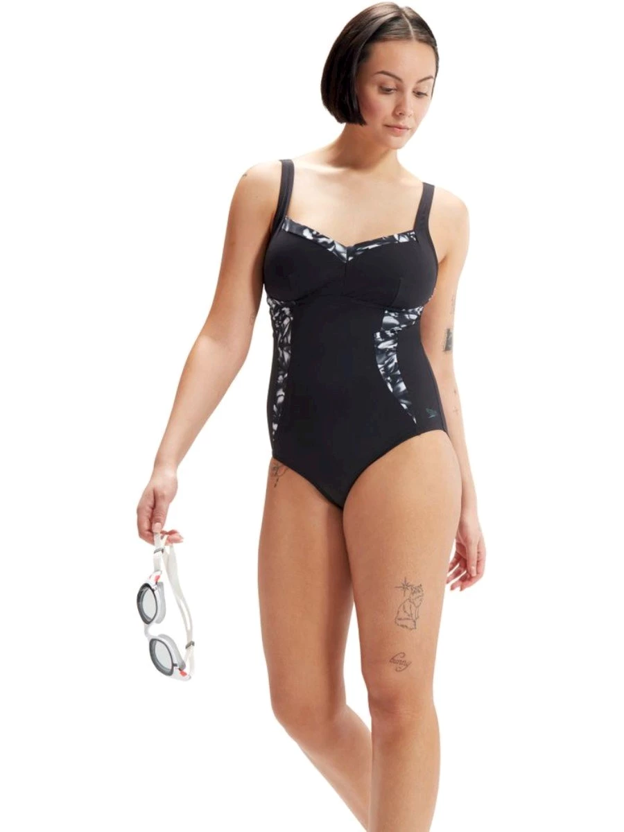 SPEEDO SHAPING PRINTED PANEL 1 PIECE LUNAEL DONNA