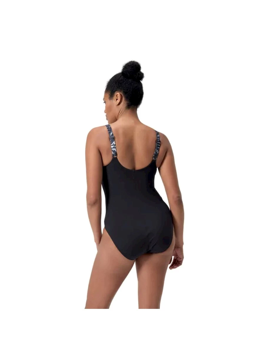 SPEEDO SHAPING PRINTED SPLICE SWIMSUIT