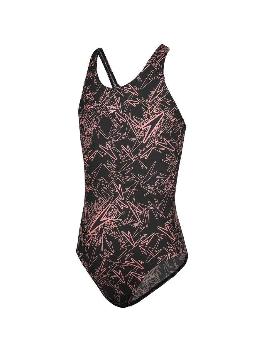 SPEEDO BOOM ALLOVER SPLASHBACK COSTUME NUOTO BIMBA