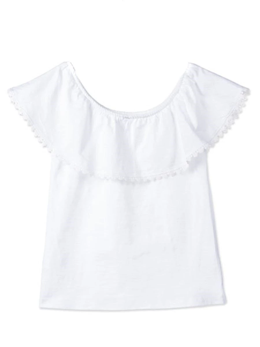 LOSAN T-SHIRT GIRLS MANICA CORTA CON VOLANT
