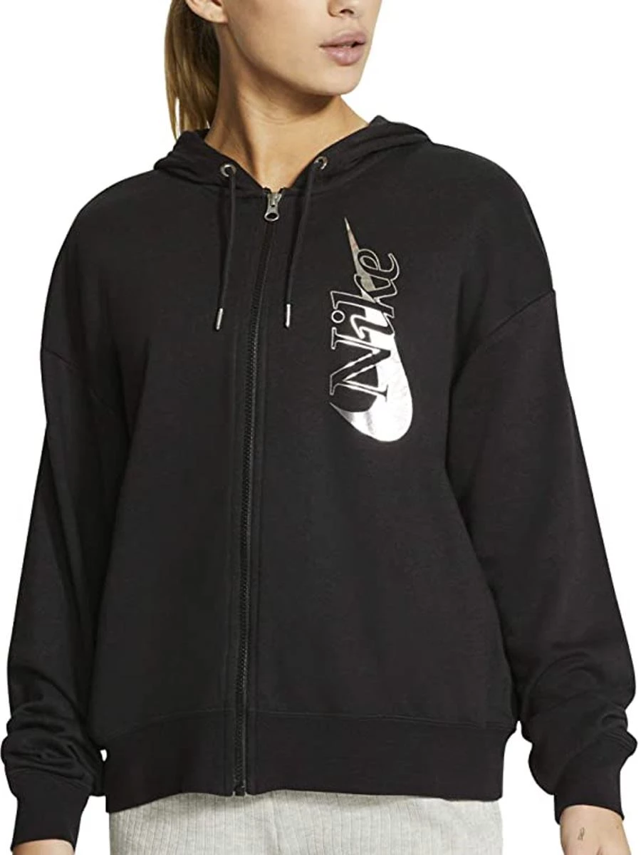 NIKE NSW ICONIC CLSH FZ FELPA DONNA IN COTONE FELPATO