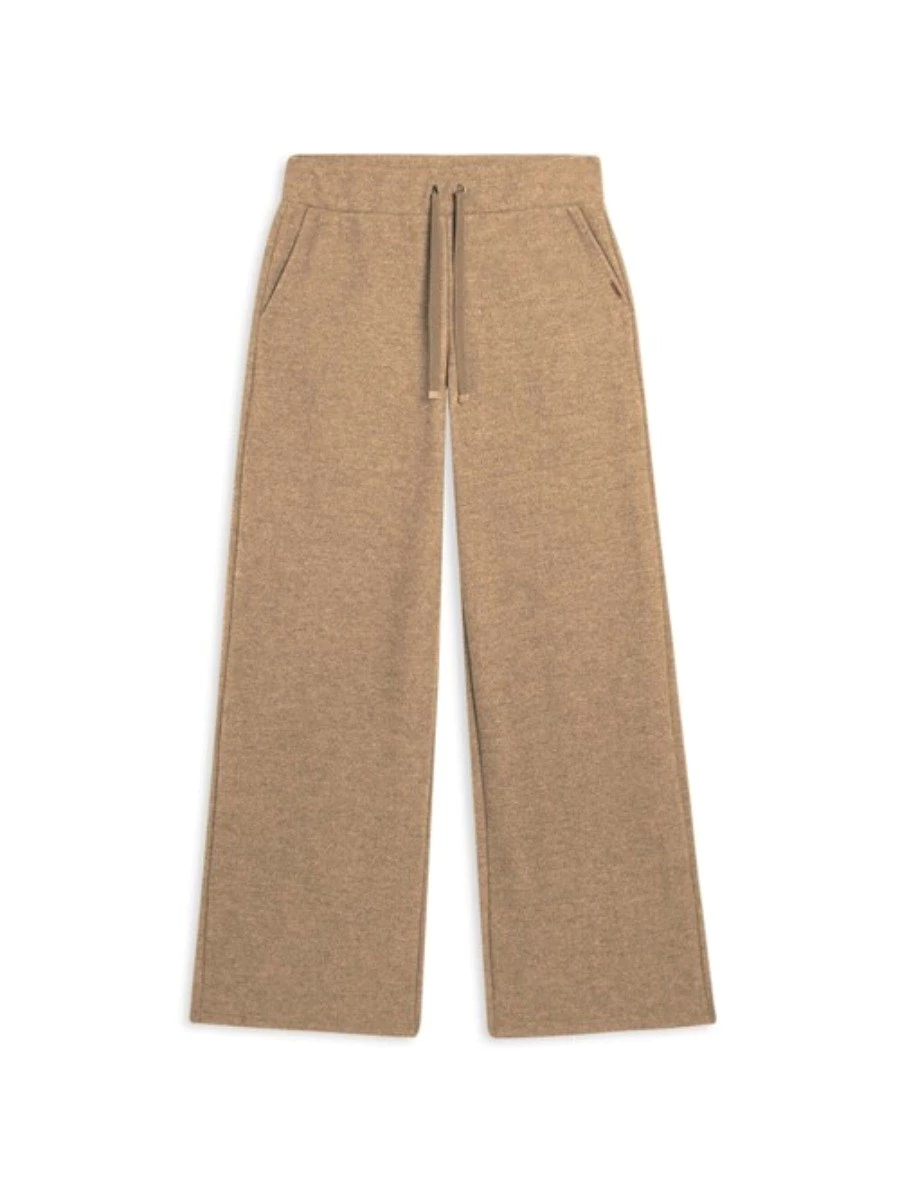 Pantaloni donna wide leg effetto tricot