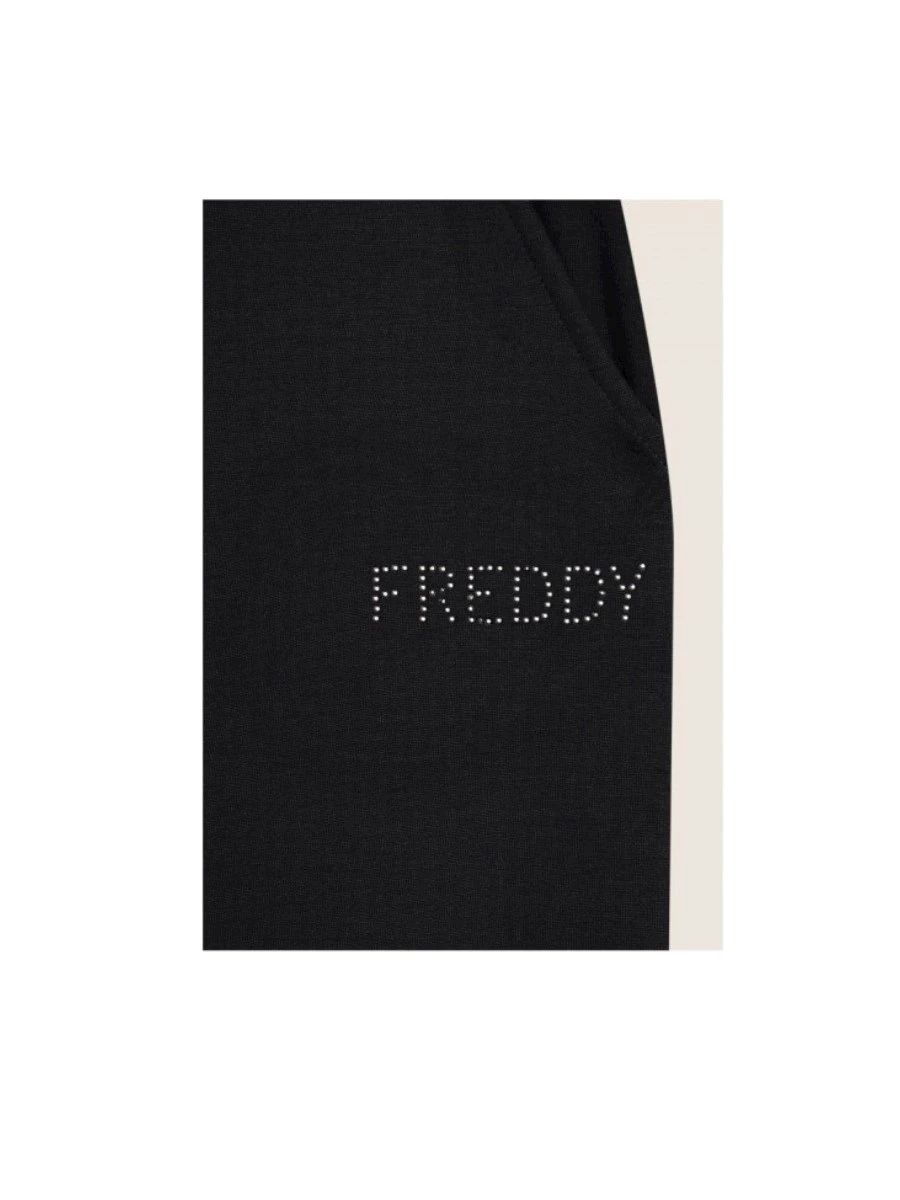 FREDDY Pantalone Donna wide leg in felpa di viscosa