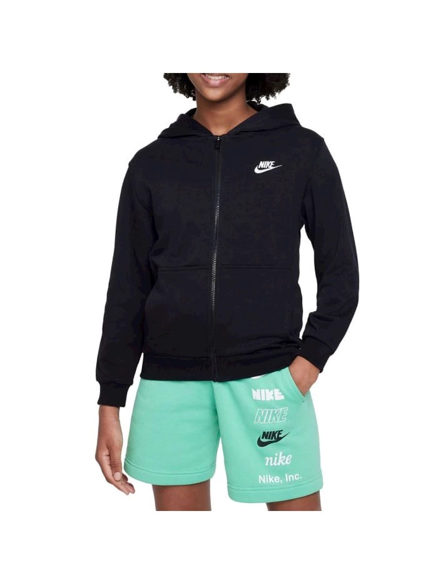 NIKE K NSW CLUB HD FZ LS LBR FELPA ZIP JR