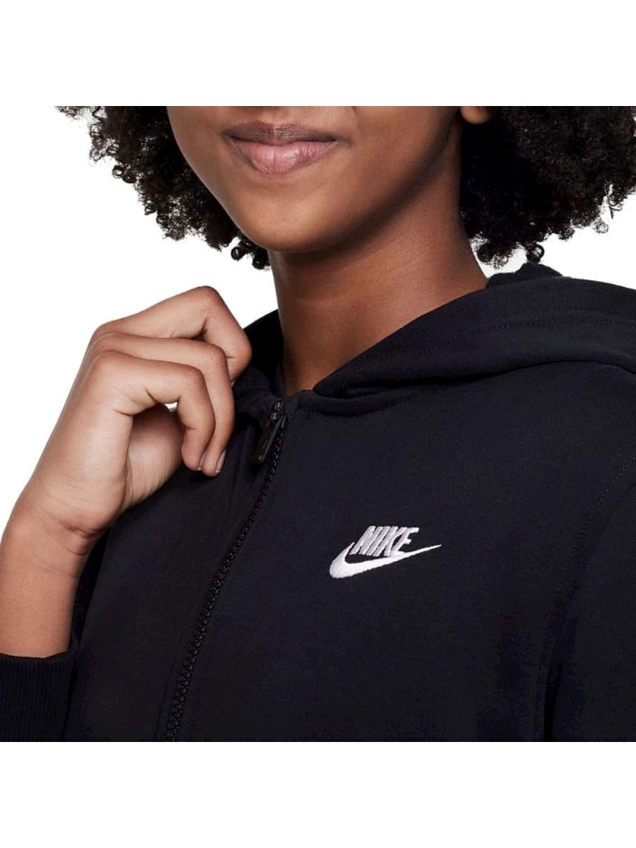 NIKE K NSW CLUB HD FZ LS LBR FELPA ZIP JR