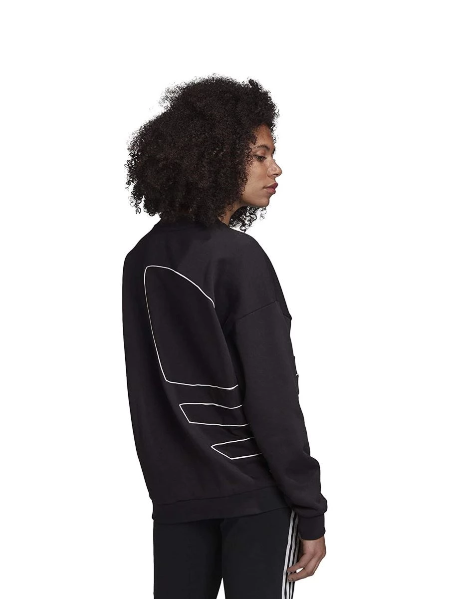 ADIDAS LRG LOGO SWEET FELPA DONNA IN COTONE GARZATO
