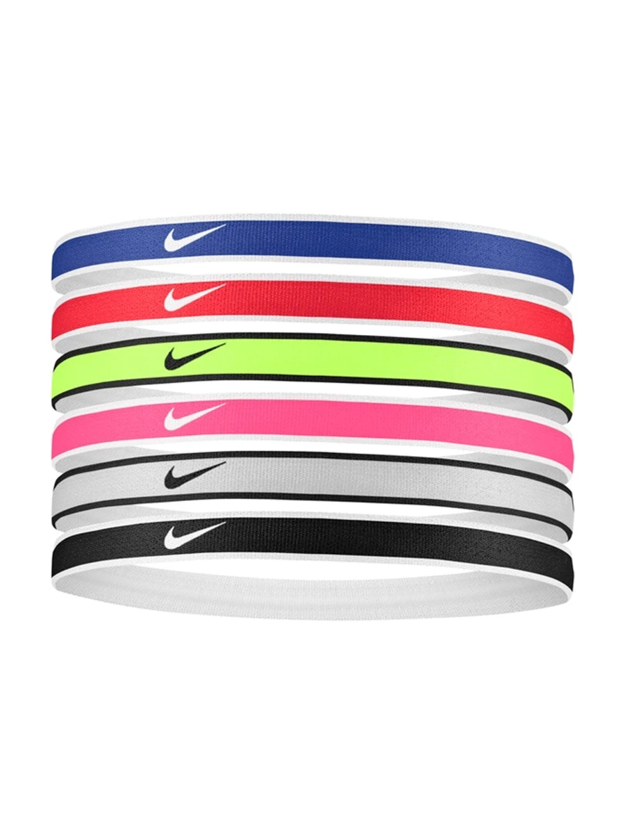 NIKE JACQUARD HAIRBANDS ELASTICI CAPELLI X 6