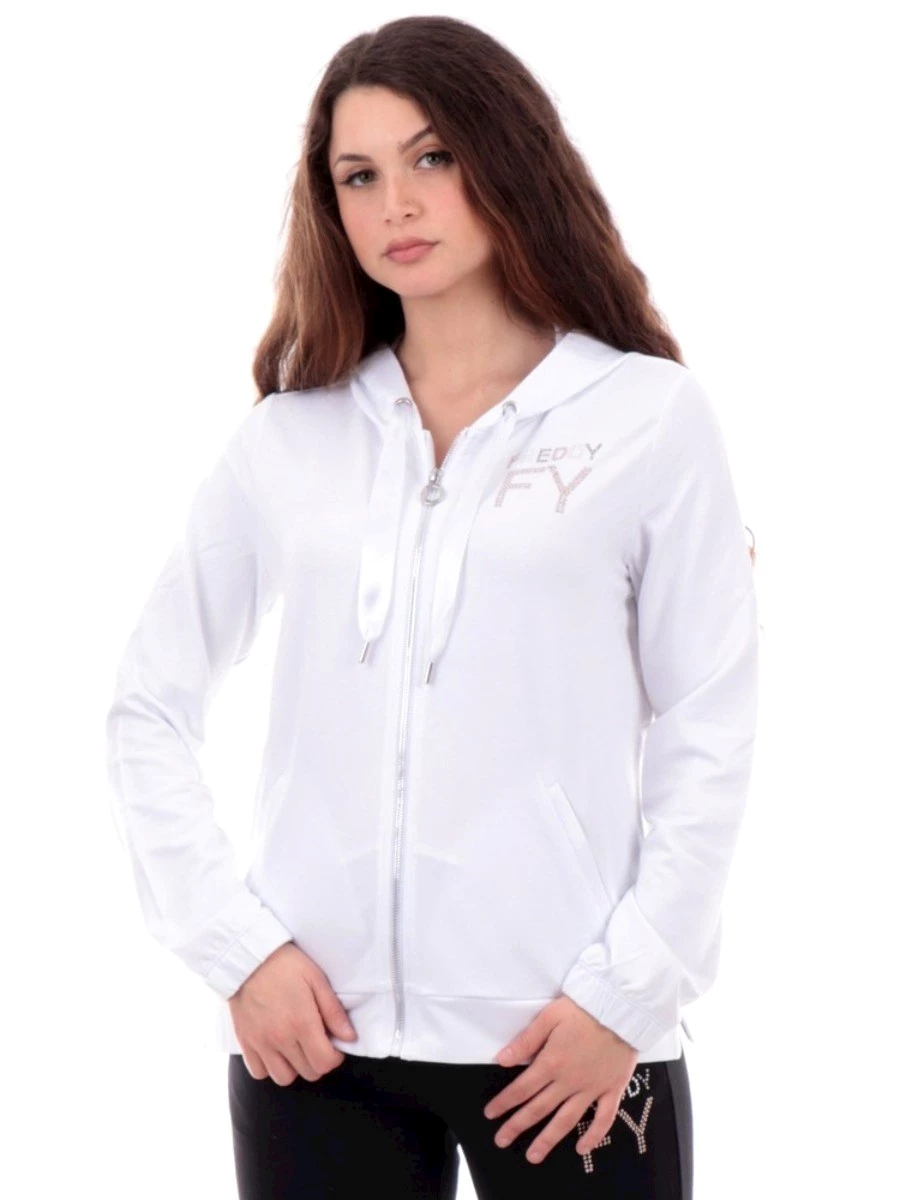 FREDDY FULL ZIP HOODY FELPA ZIP DONNA