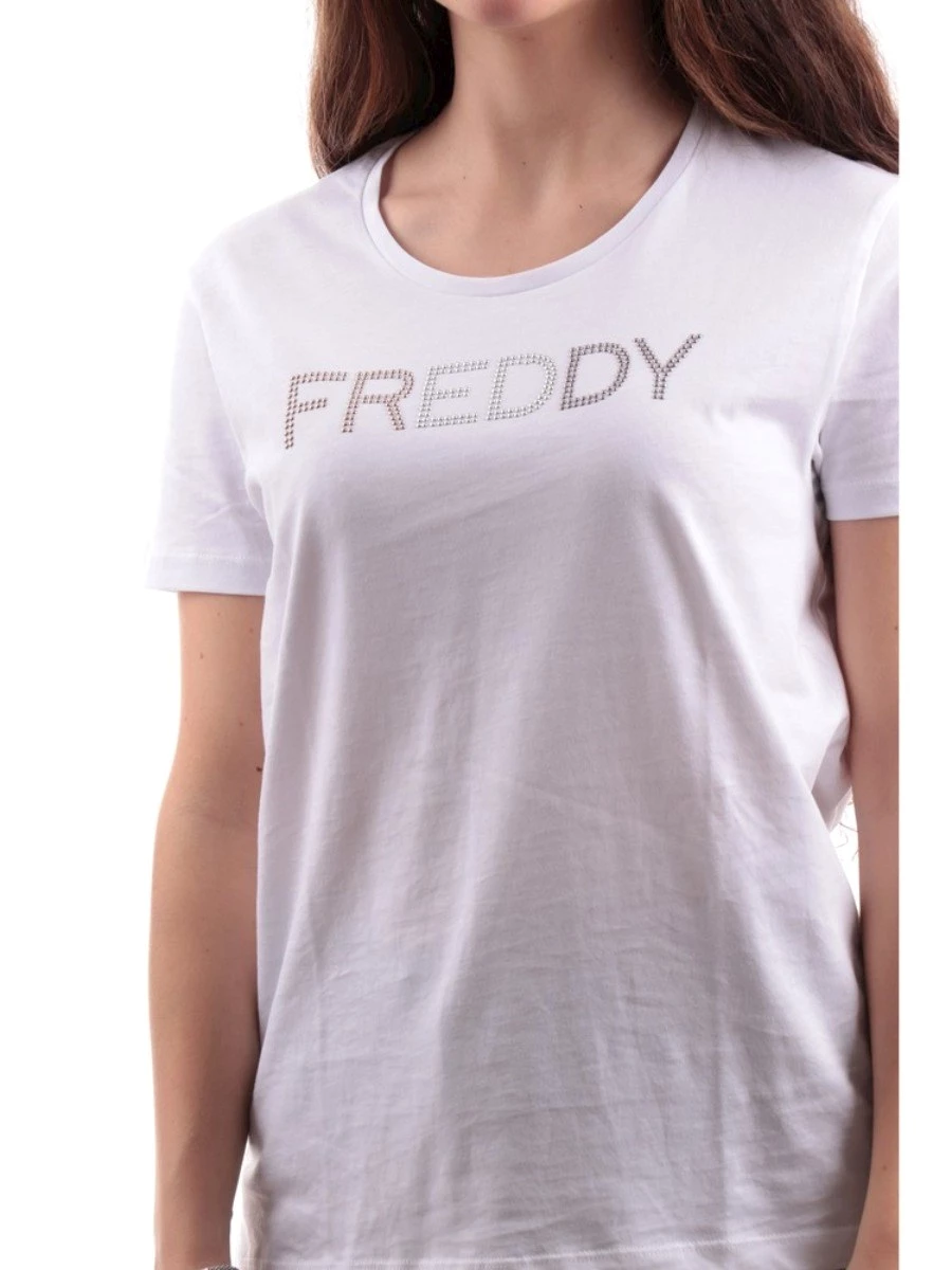 FREDDY T-SHIRT MAZZI SCRITTA CON BORCHIE