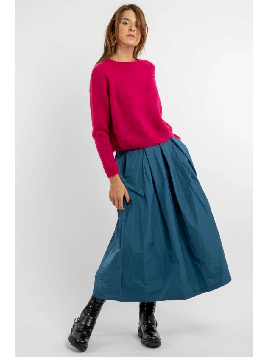 VICARIO CINQUE MAGLIONCINO MANTOVANINA IN LANA MOHAIR DONNA