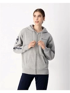 CHAMPION HOODED FULL ZIP SWEATSHIRT FELPA  DONNA FELPATO.