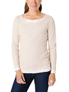 Maglia a maniche lunghe doppia arricciata