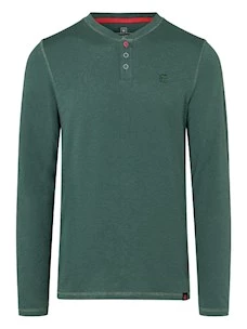 TIMEZONE RIBBED BASIC HENLEY T-SHIRT UOMO MANICA CORTA