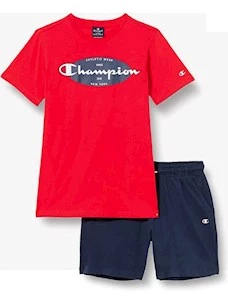CHAMPIO COMPLETO CHAMPION SPORT BIG LOGO GIALLO BLU BAMBINI