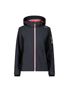 CMP GIACCA DONNA IN SOFTSHELL CON CAPUCCIO STACCABILE